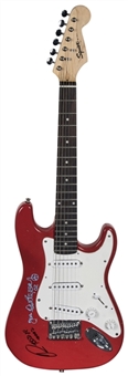 Todd Rundgren & Eric Burdon Dual Signed Squier Mini Stratocaster Guitar (Beckett)